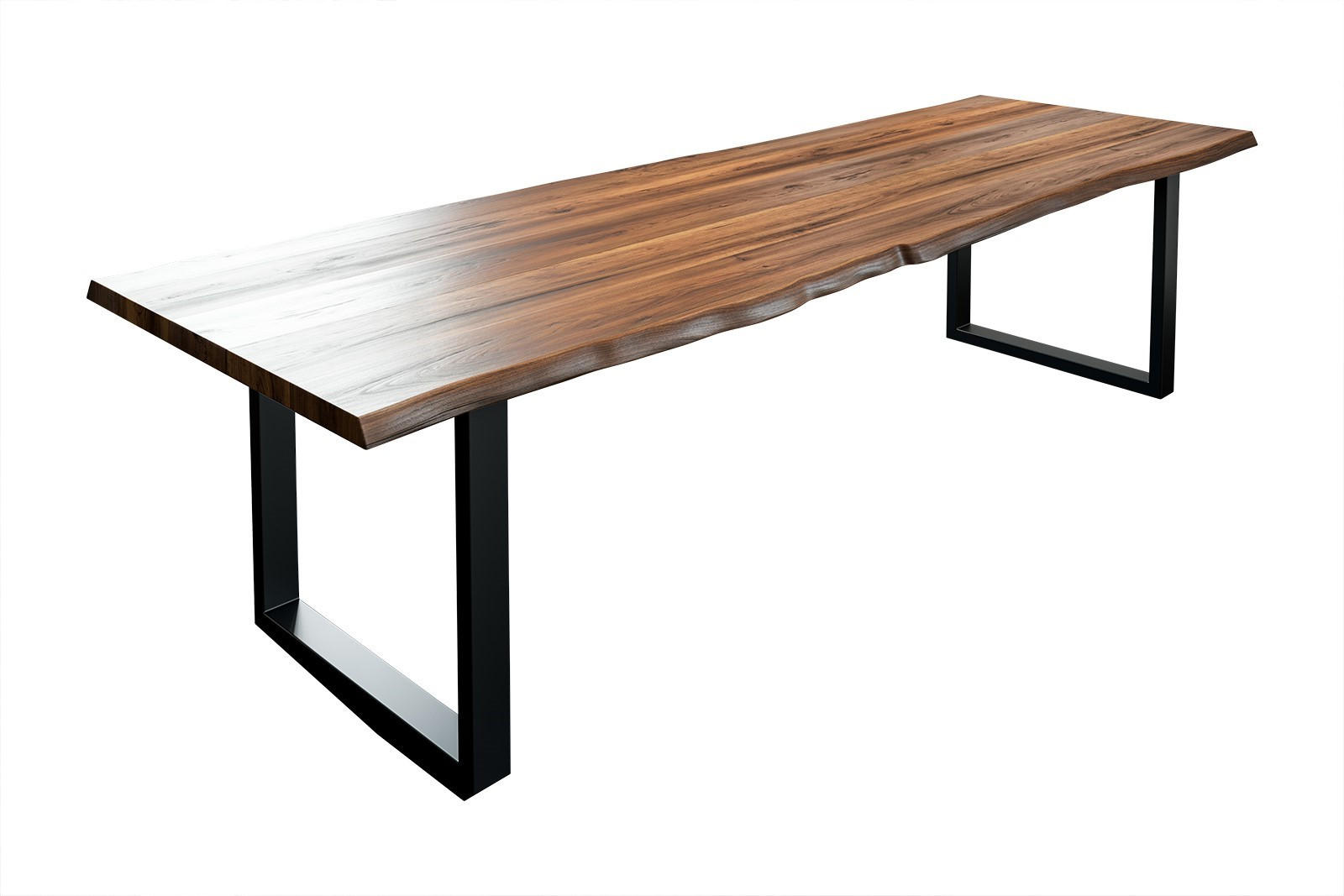 ESSTISCH LIAM - Schwarz/Braun, Holz/Metall (100/280/74cm) - SAM
