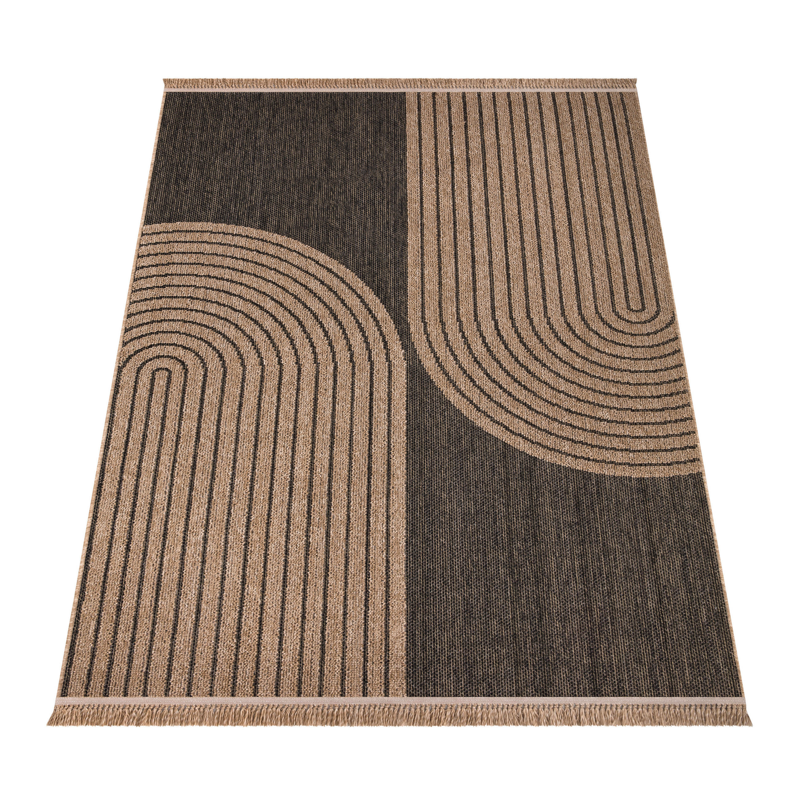 Paco Home Outdoorteppich Anthrazit 240x340 cm