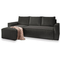 ROHOVÁ SEDAČKA POTARO grafitová - šedá/grafitová, dřevo/textil (232/140cm) - MASSENO