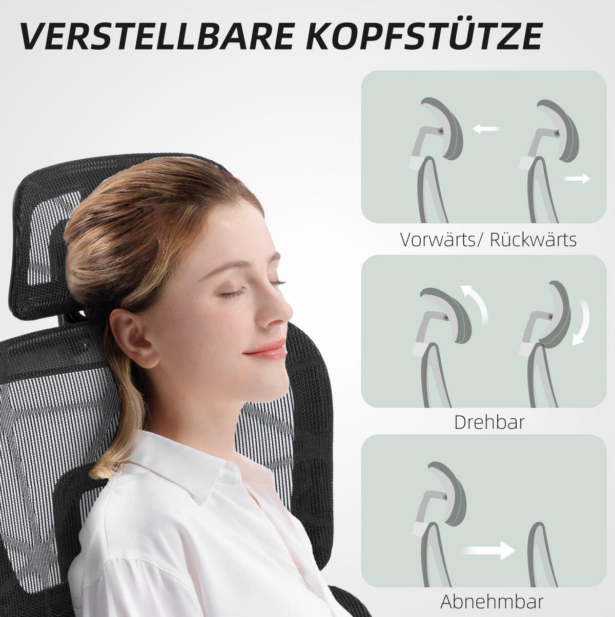 BÜROSTUHL ergonomisch mit Liegefunktion Schwarz - Schwarz, Kunststoff (64/122/66cm) - Meubliv