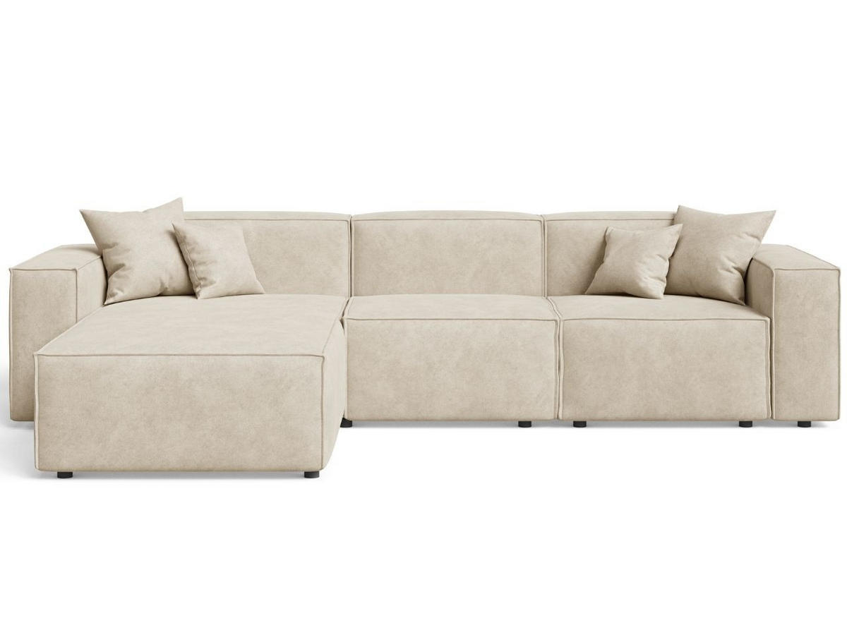 ECKSOFA Arizona Beige Links - Beige, Holz/Textil (180/265cm) - Graingold
