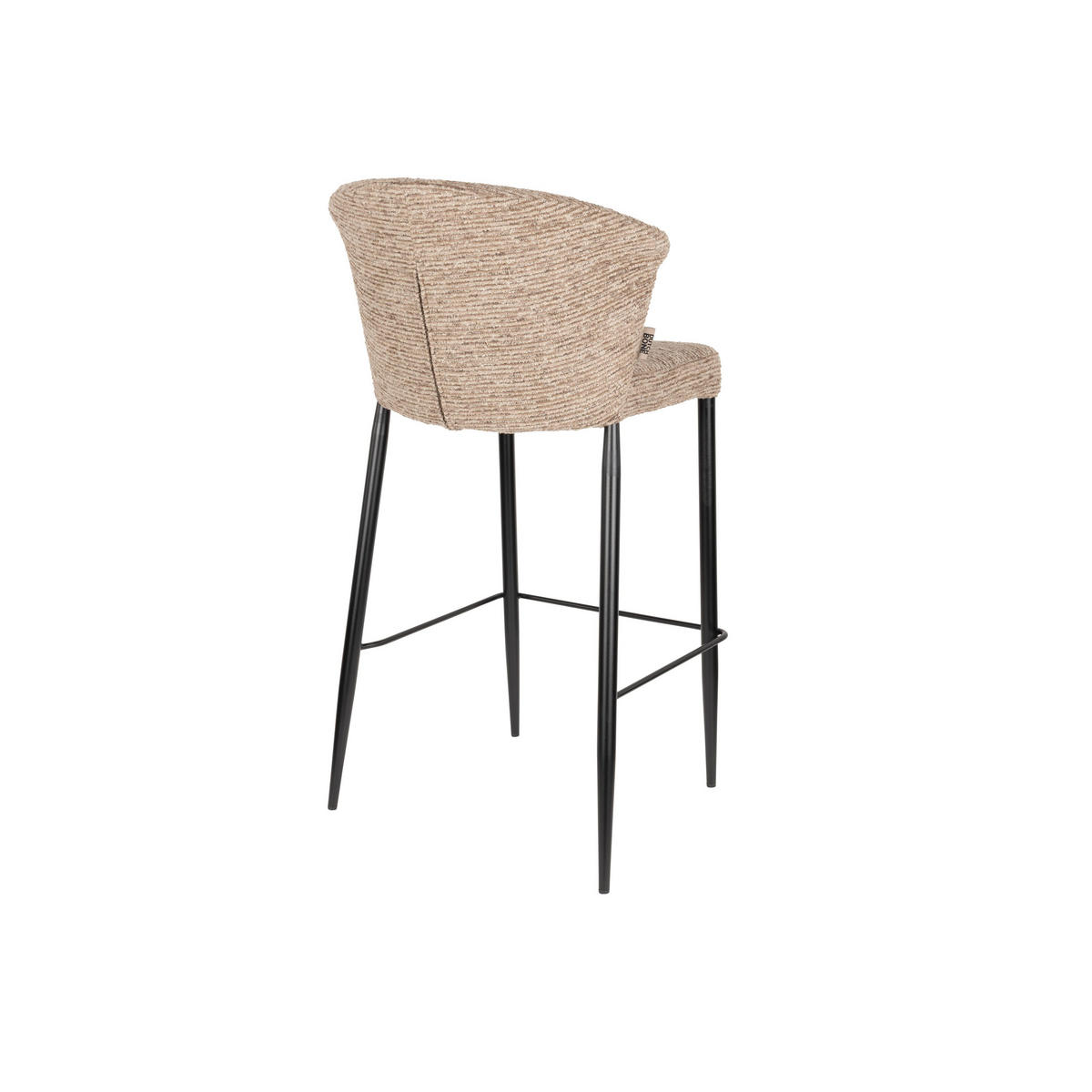 BARHOCKER Georgia Rückenlehne 73 cm Braun - 2 er Set - Braun, Holz (53.5/101/56cm) - Dutchbone
