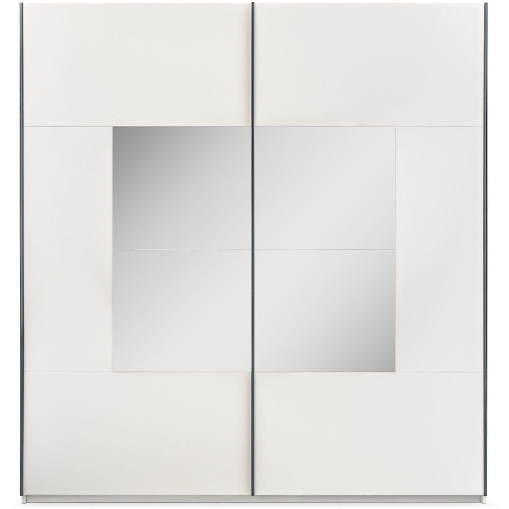 SCHWEBETÜRENSCHRANK Brooklyn mit 2 Türen und Spiegel, kaschmir, 203 cm - Kaschmir, Holzwerkstoff (203/215/65cm) - Beautysofa