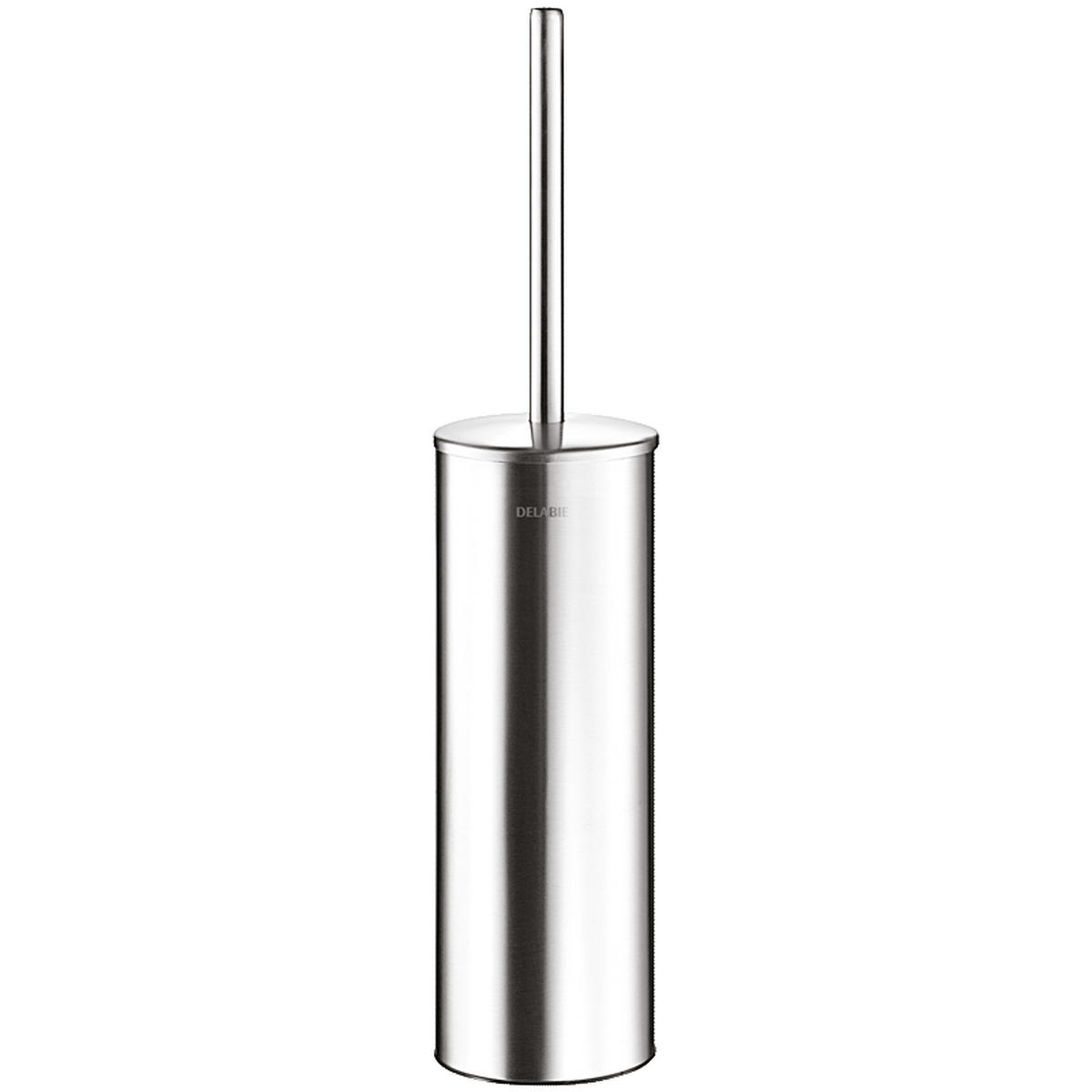 WC-BÜRSTENGARNITUR bodenstehend Edelstahl satiniert - Chromfarben, Metall (15/15/50cm) - Delabie