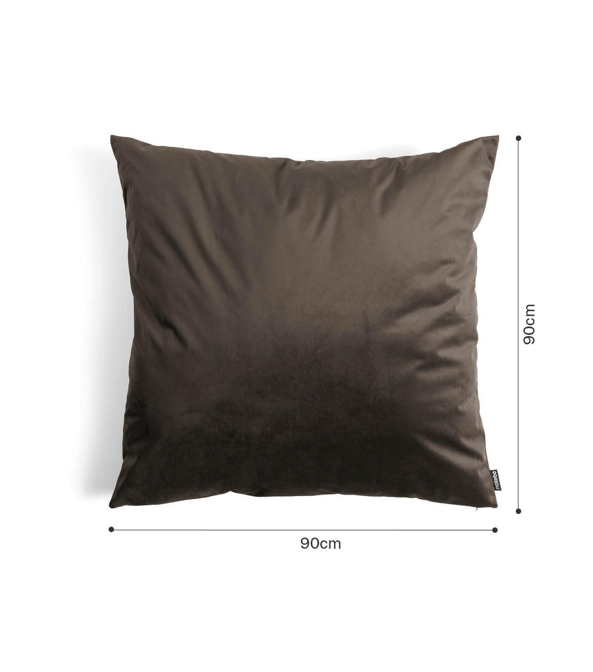SOFAKISSEN Hug - Braun, Textil (90/10cm) - Mokebo