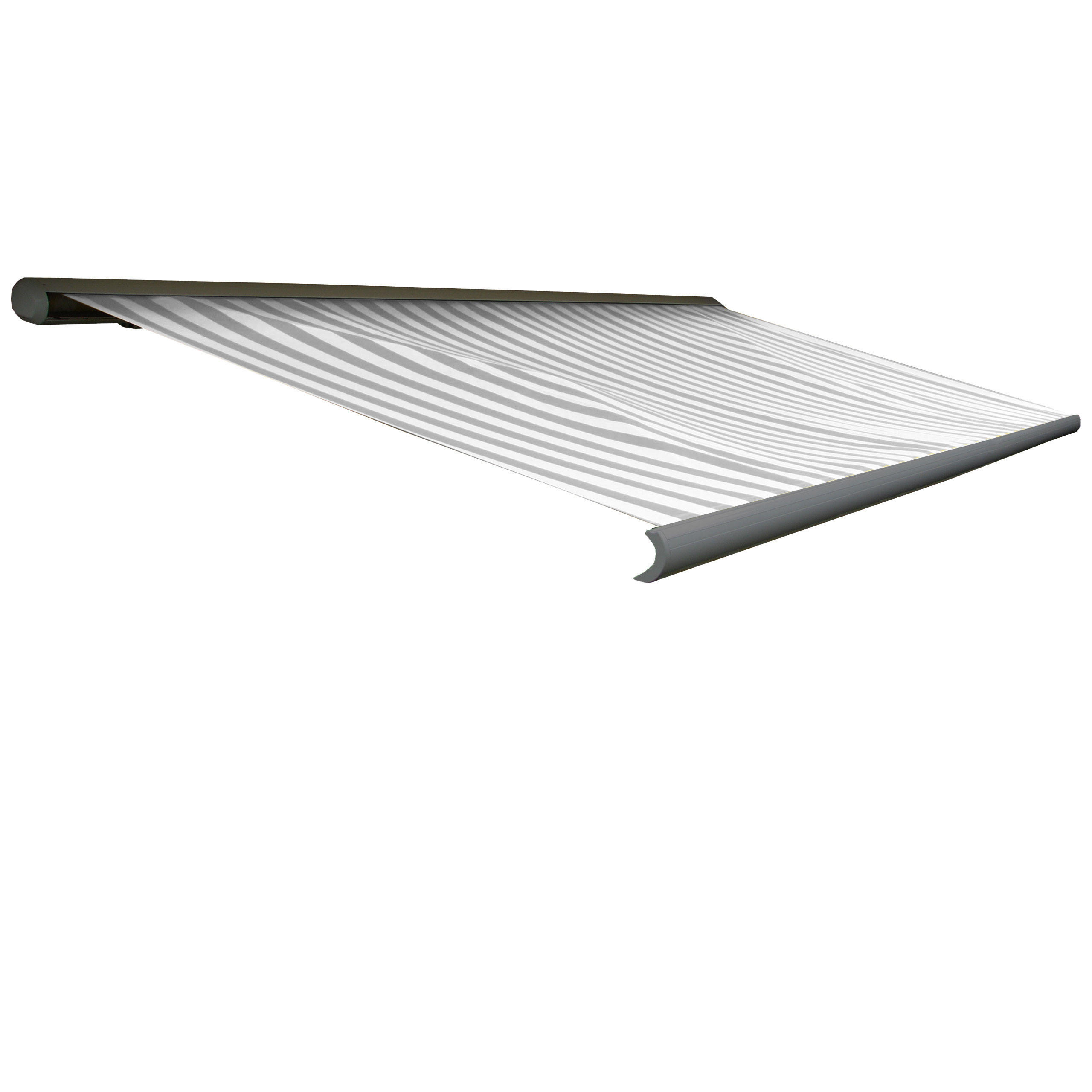 ELEKTRISCHE KASSETTENMARKISE Grau, Weiß, Grau - Weiß/Grau, Textil (400/23/300cm) - MCW