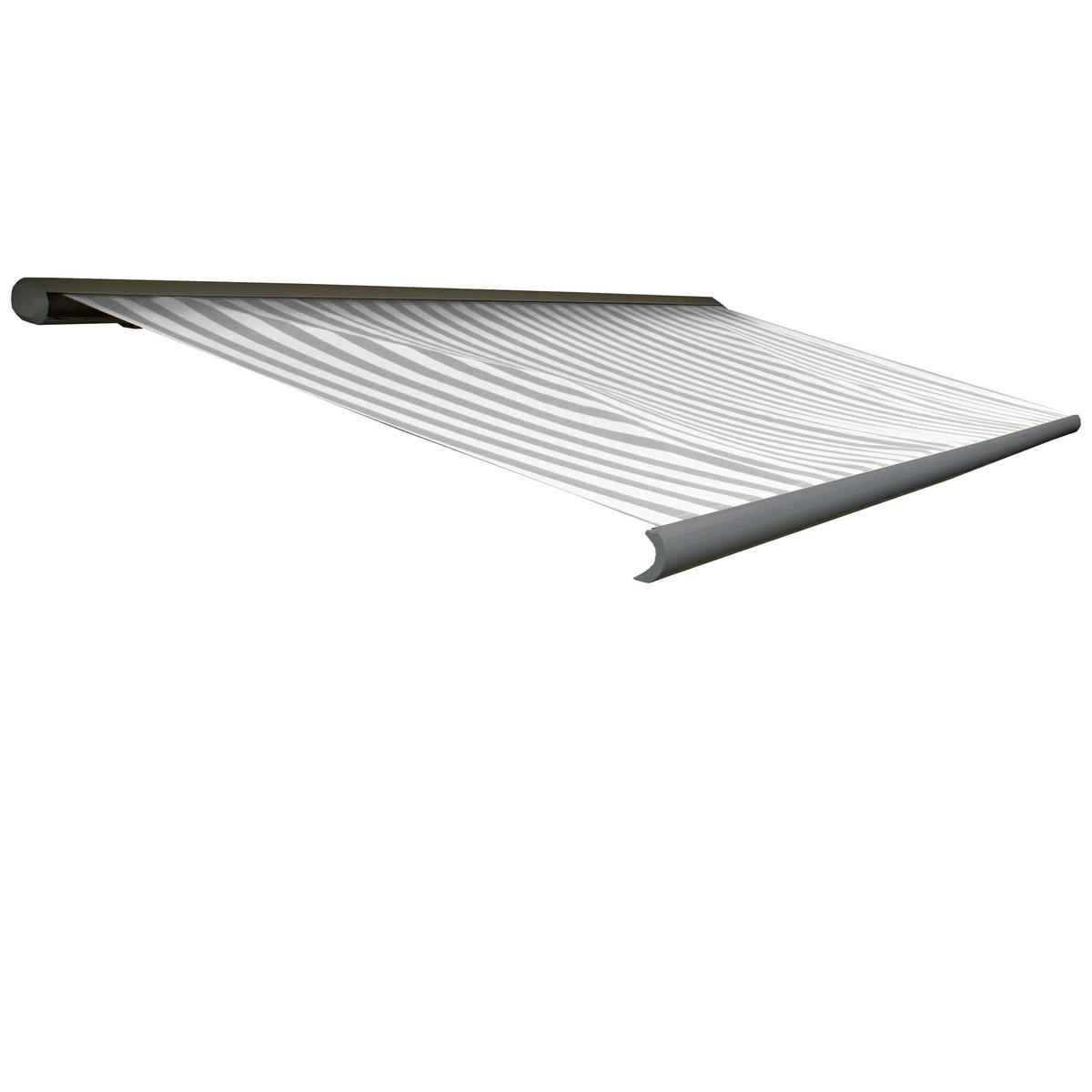 ELEKTRISCHE KASSETTENMARKISE Grau, Weiß, Grau - Weiß/Grau, Textil (400/23/300cm) - MCW