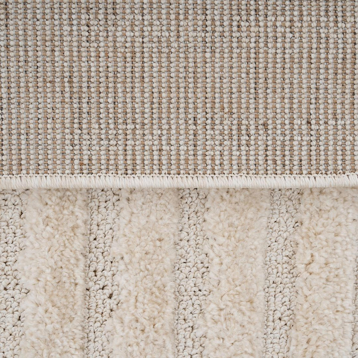 WEBTEPPICH Bow Beige - Beige, Textil (120/170cm) - Kukoon Rugs