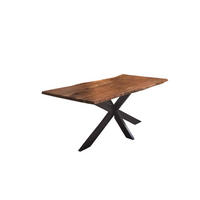 ESSTISCH TABEA - Schwarz/Braun, Holz/Metall (100/240/77cm) - SAM