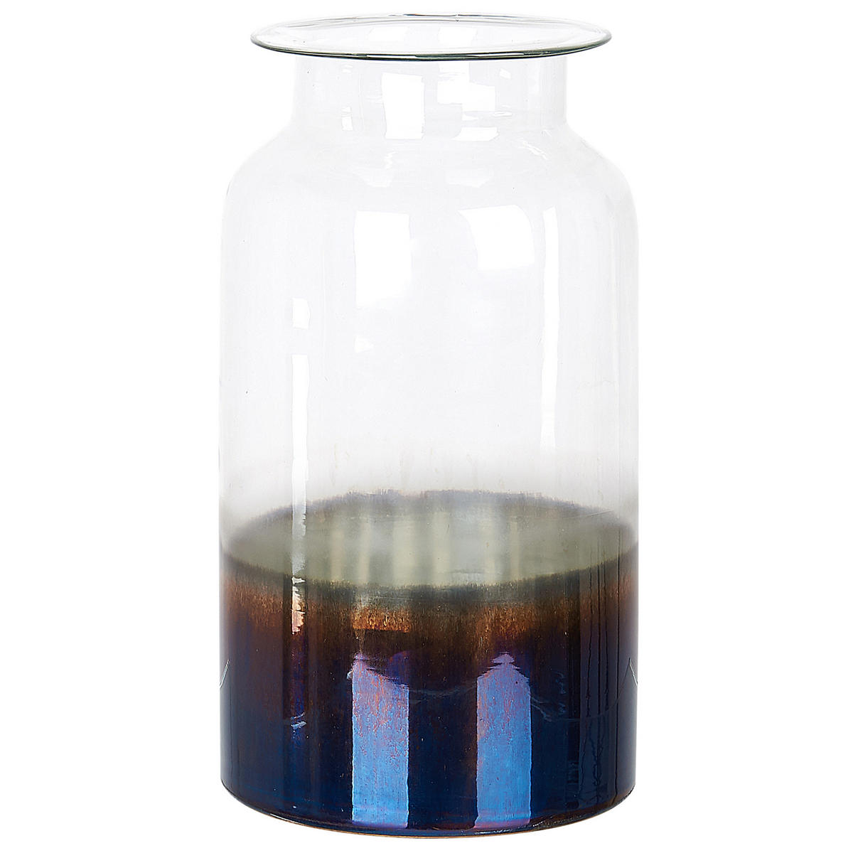 BLUMENVASE Glas bunt Bhature - Multicolor, Glas (27cm) - Beliani