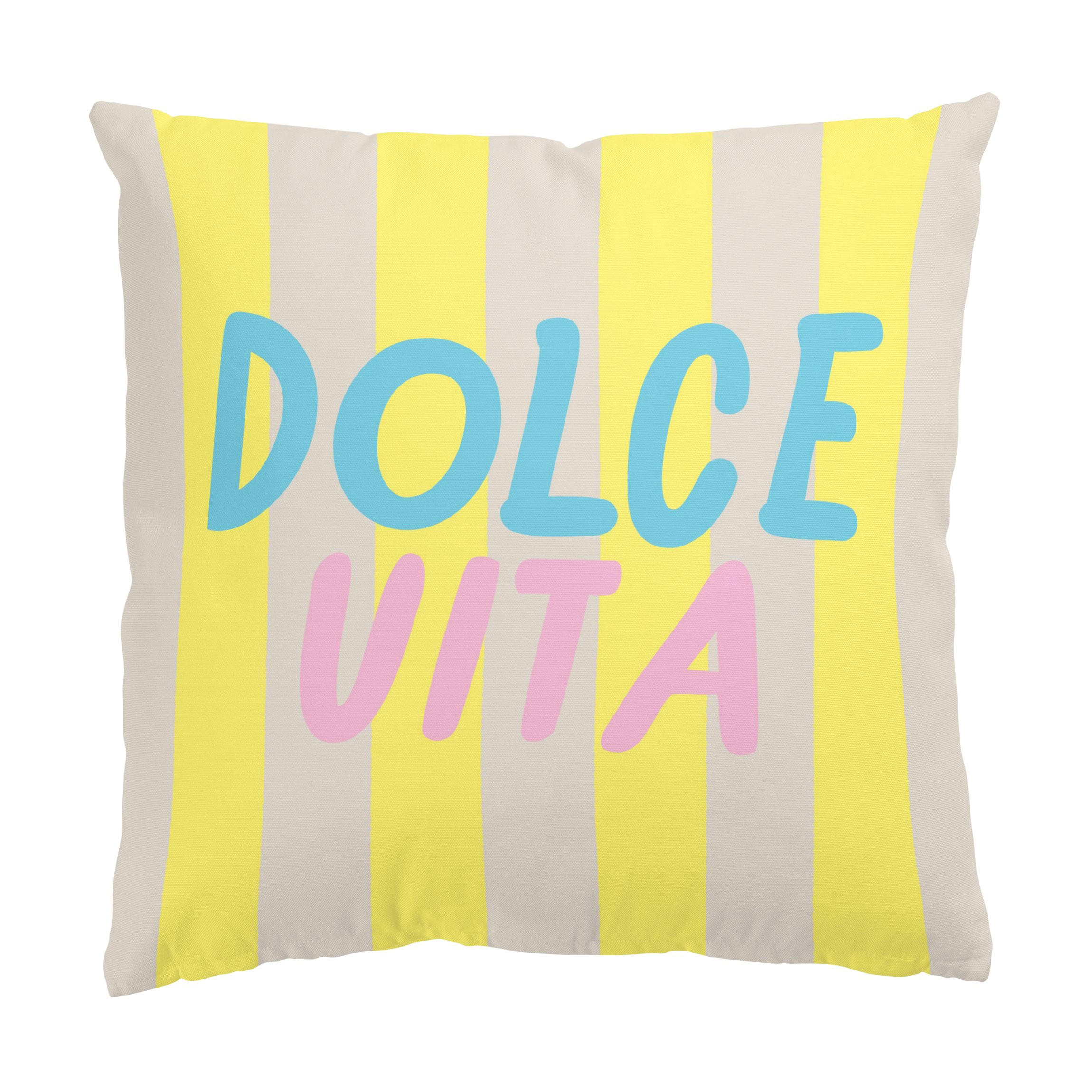 KISSENBEZUG PopArt Sommer Dolce Vita 50/50 cm - Gelb, Textil (50/50cm) - Bilderwelten
