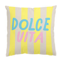 KISSENBEZUG PopArt Sommer Dolce Vita 50/50 cm - Gelb, Textil (50/50cm) - Bilderwelten