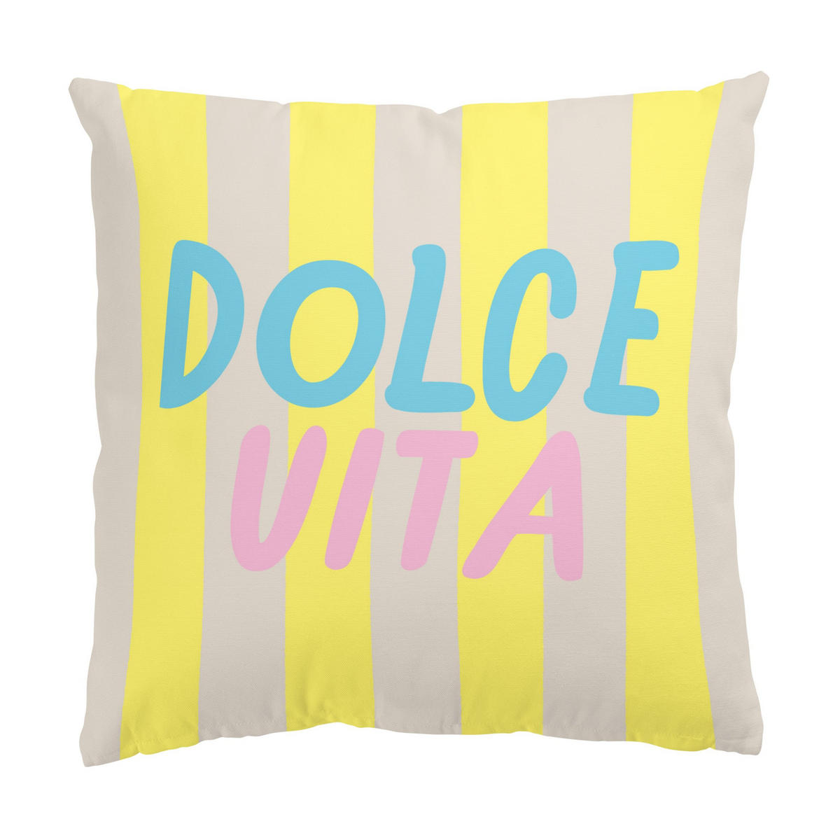 KISSENBEZUG PopArt Sommer Dolce Vita 50/50 cm - Gelb, Textil (50/50cm) - Bilderwelten