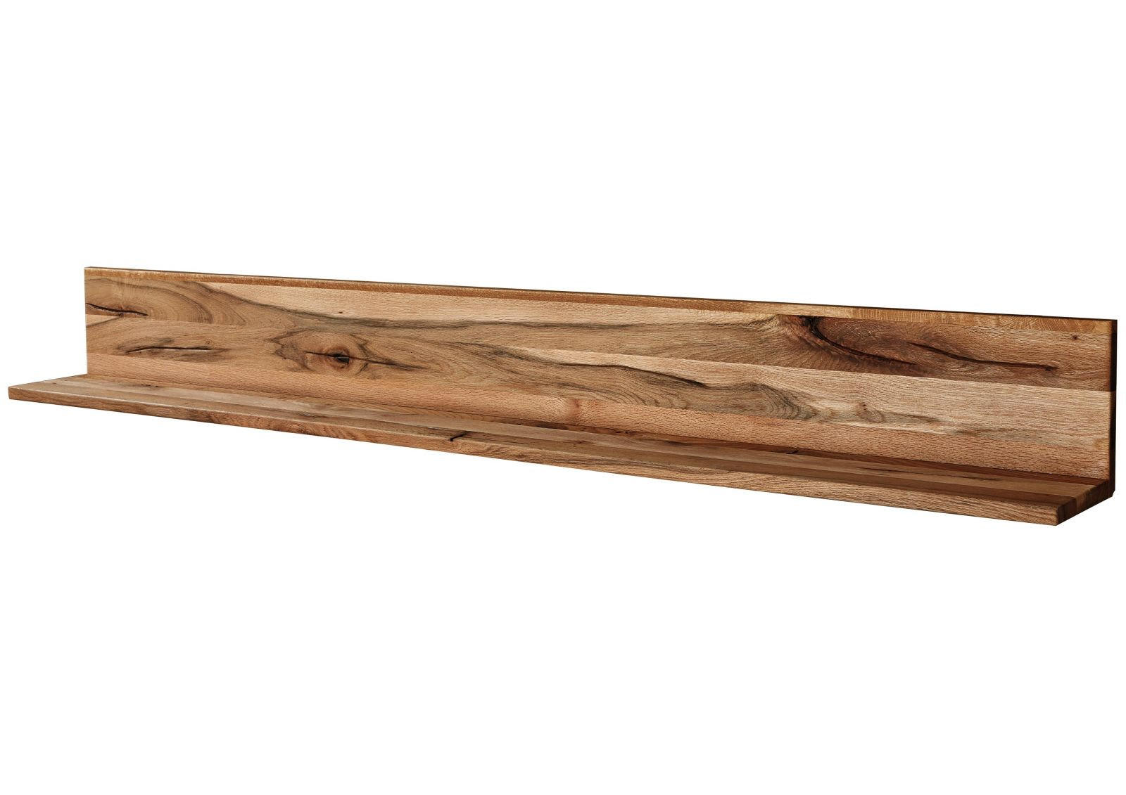 WANDREGAL Wild-/Zerreiche 115x17x19 natur geölt MONTREUX #106 - Naturfarben, Holz (115/19/17cm) - Massivmoebel24