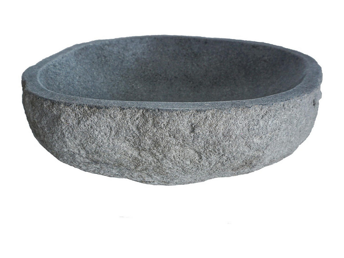 WASCHBECKEN - Stein - Grau - WATU - Grau, Stein (50/15/45cm) - Vente-Unique