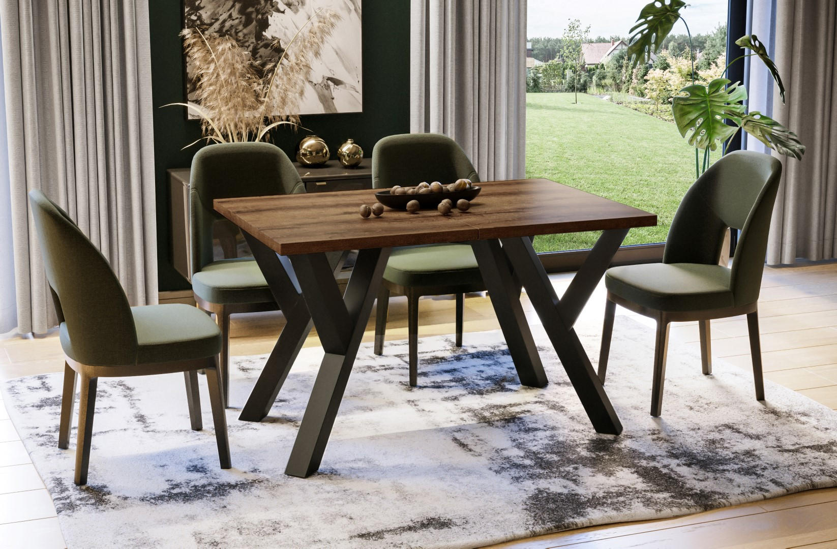 ESSTISCH Pier ausziehbar bis 210 cm - Mooreichefarben, Holzwerkstoff (130/80/76cm) - Endo-Moebel