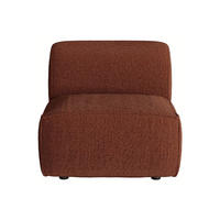 SESSEL mit gerader Rückenlehne - 1 Person - stoff - terracotta Camilio - Terracotta, Textil (75/74/97cm) - Vente-Unique