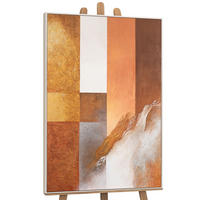 GEMÄLDE Harmonie der Formen Schattenfugenrahmen Beige 120x80 cm - Beige, Holz (120/80cm) - YS-art gallery
