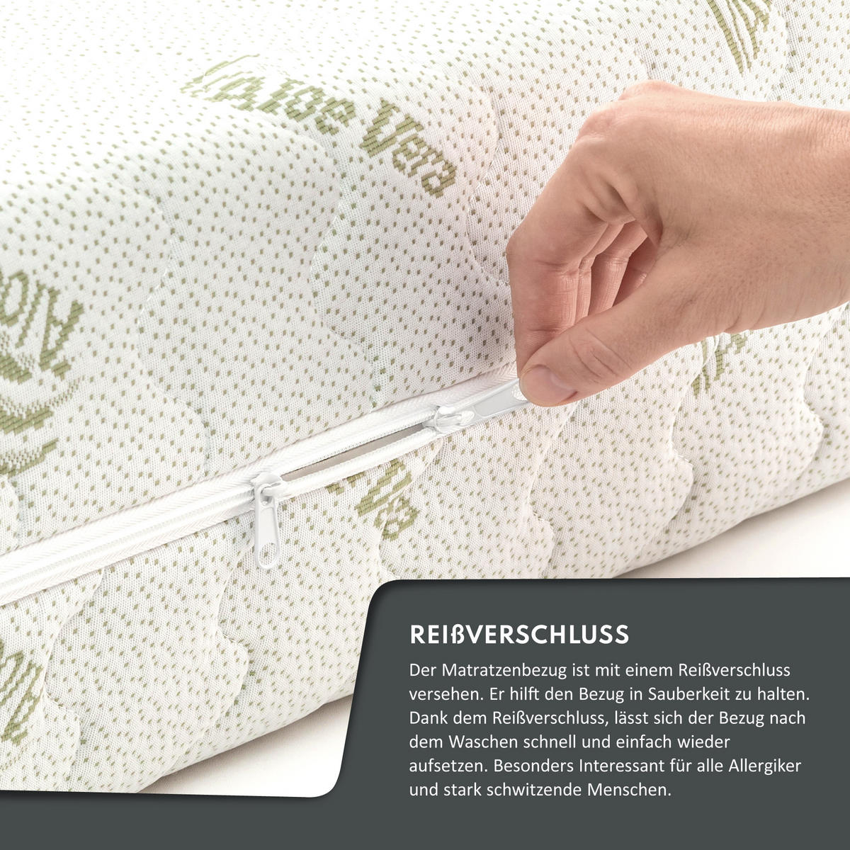 KALTSCHAUMMATRATZE Balance - Weiß, Kunststoff/Textil (80/200cm) - FDM
