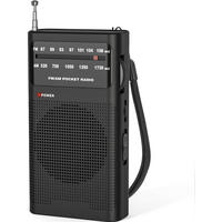 RADIO – FM/AM – Batteriebetrieben – Schwarz - Schwarz, Kunststoff (12.8/7/2.7cm) - DCA