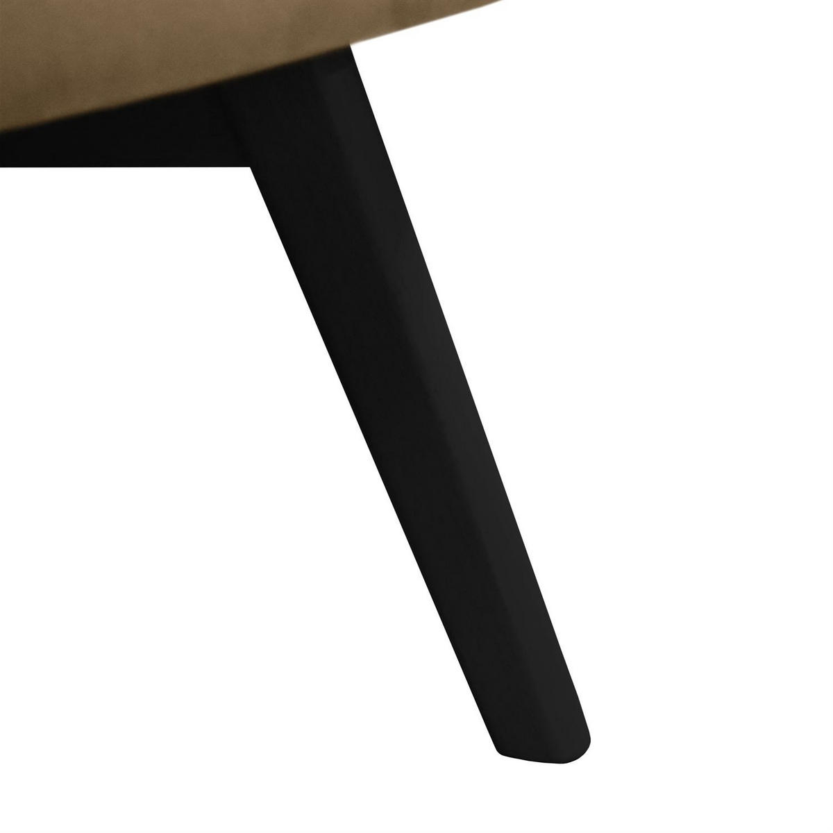 SESSEL SAND mit schwarzen Beinen - Beige/Schwarz, Textil (80/105/86cm) - Lookway