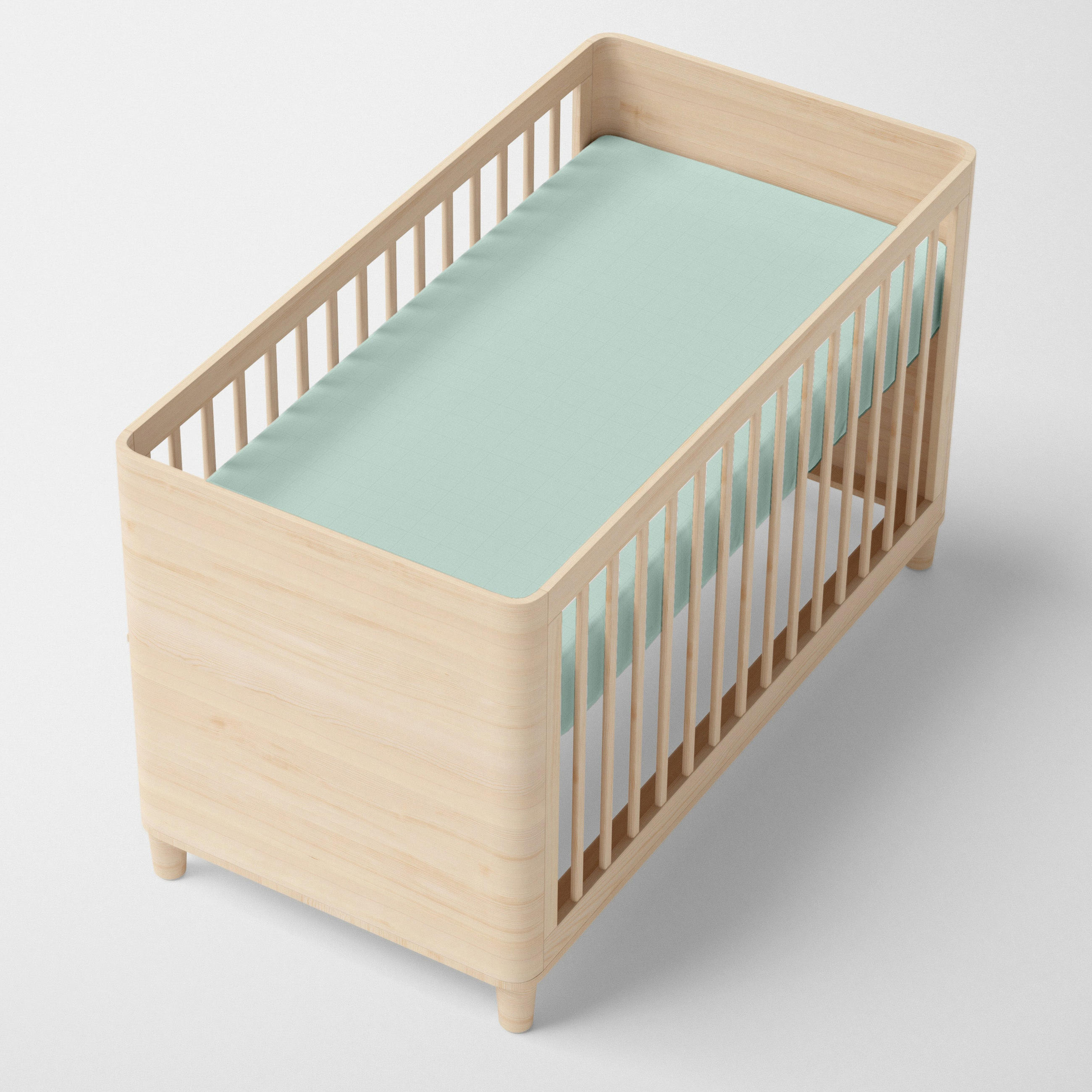 SPANNBETTTUCH basic 60x120x14 cm (kinderbett) minze - Mintgrün, Textil (70/140cm) - Happy Friday