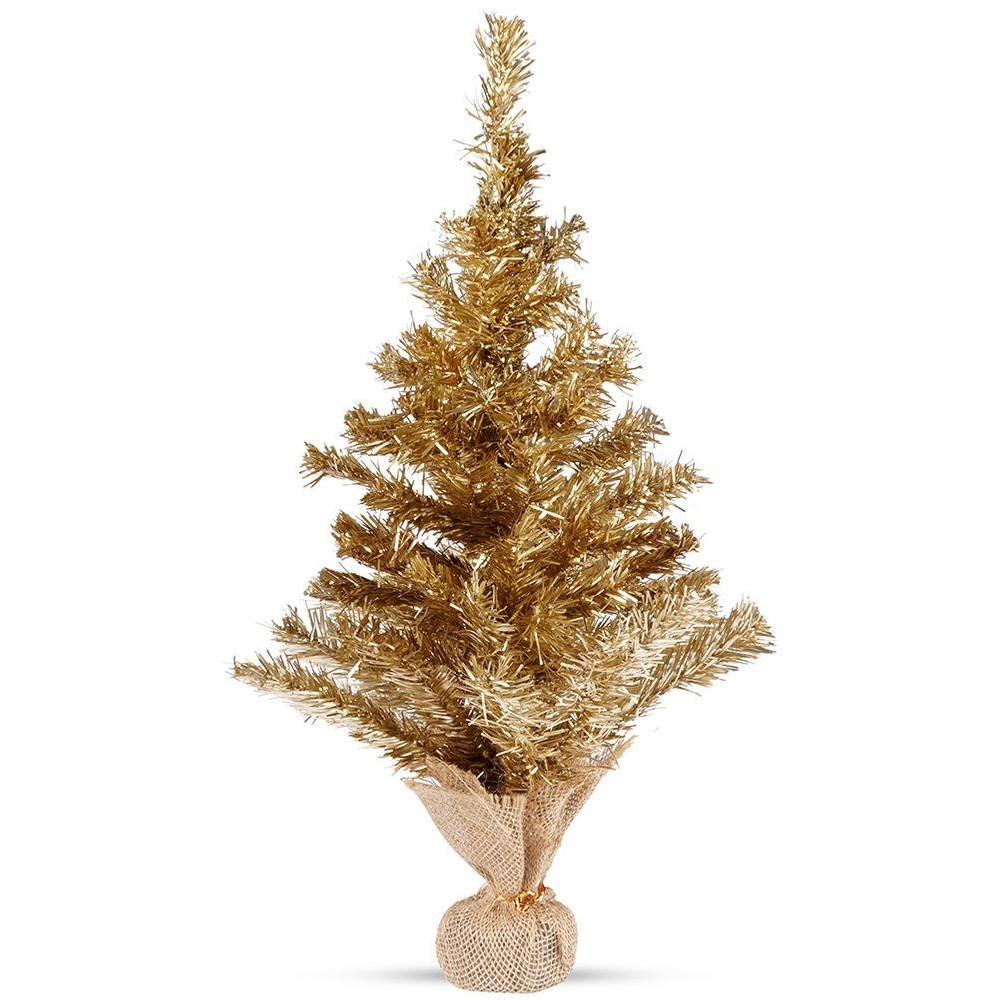 KÜNSTLICHER WEIHNACHTSBAUM glamour 60 cm Goldfarben - Goldfarben, Kunststoff (60cm) - Home Styling Collection