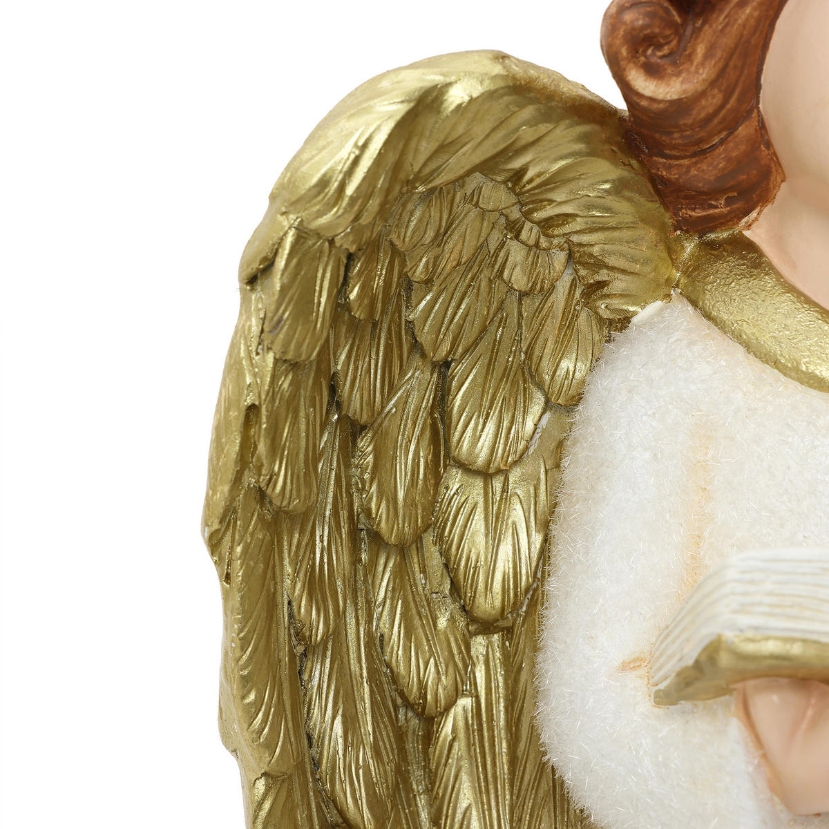 ENGELFIGUR Weihnachten HTST0186 - Beige/Goldfarben, Stein (19/63/29cm) - Hometopia