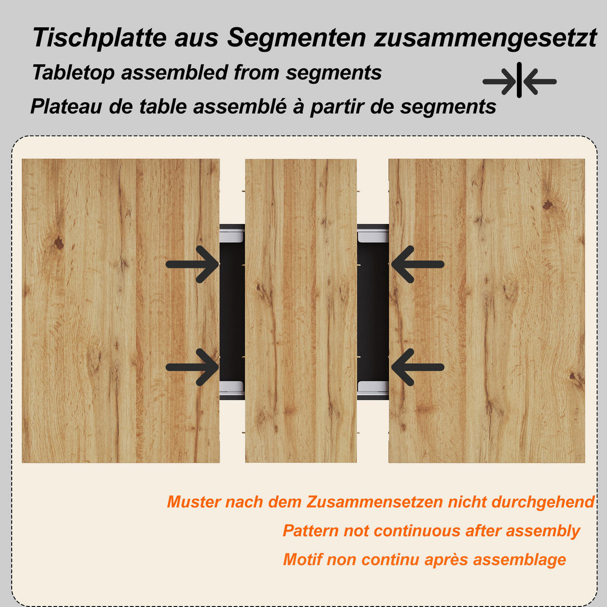 ESSTISCH Ausziehbar 110-140 cm Natural Wood mit verstecktem Staufach - Sonoma Eiche, Holzwerkstoff (80/110/75cm) - Urban Meuble
