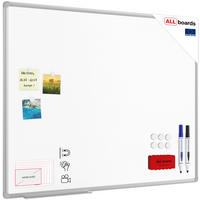 MAGNETISCHE Schreibtafel emailliert P3 - 100x80cm - Weiß, Metall (100/80/1.6cm) - ALLboards