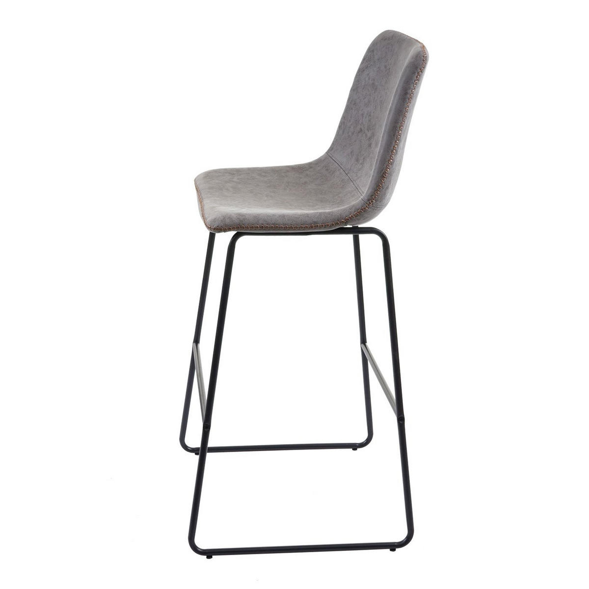 BARHOCKER Grau 2er-Set - Grau, Textil (52/109/51cm) - MCW