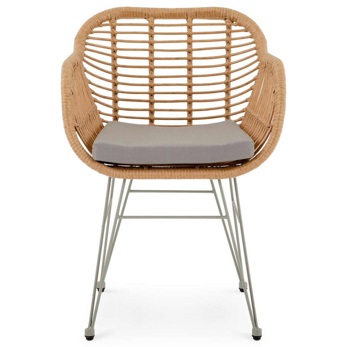 GARTENSTUHL PARAMO braun - Braun, Textil/Metall (61/82/57cm) - IDIMEX