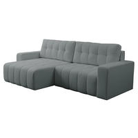 ECKSOFA Masone - Schwarz/Grau, Holz/Kunststoff (245/143cm) - MIRJAN24