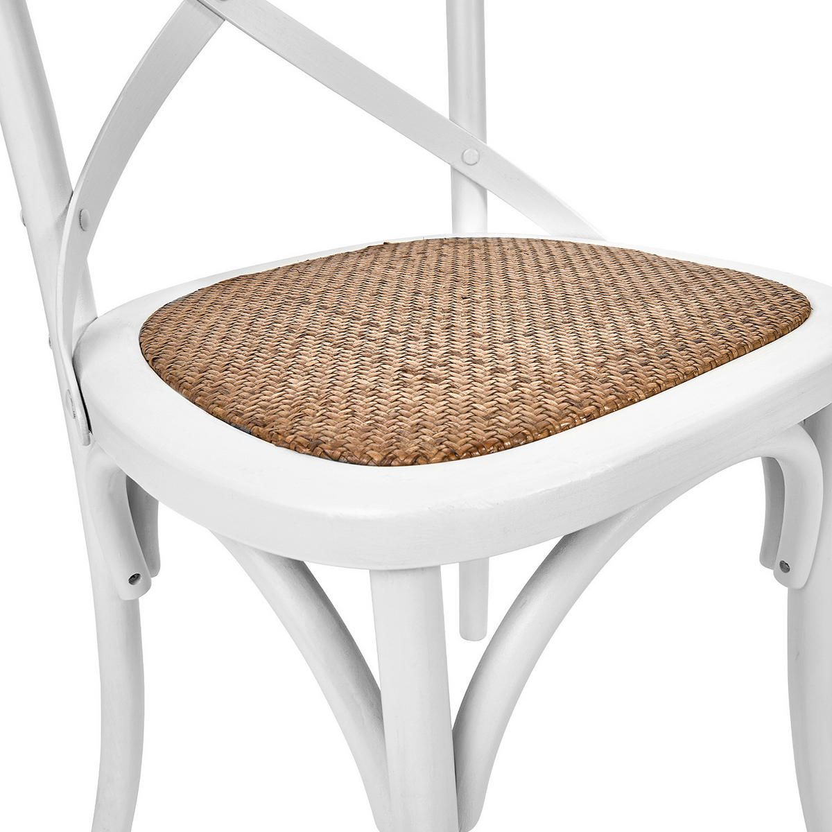 STUHL Cross Country - Weiß, Holz/Naturmaterialen (56/88/49cm) - Butlers