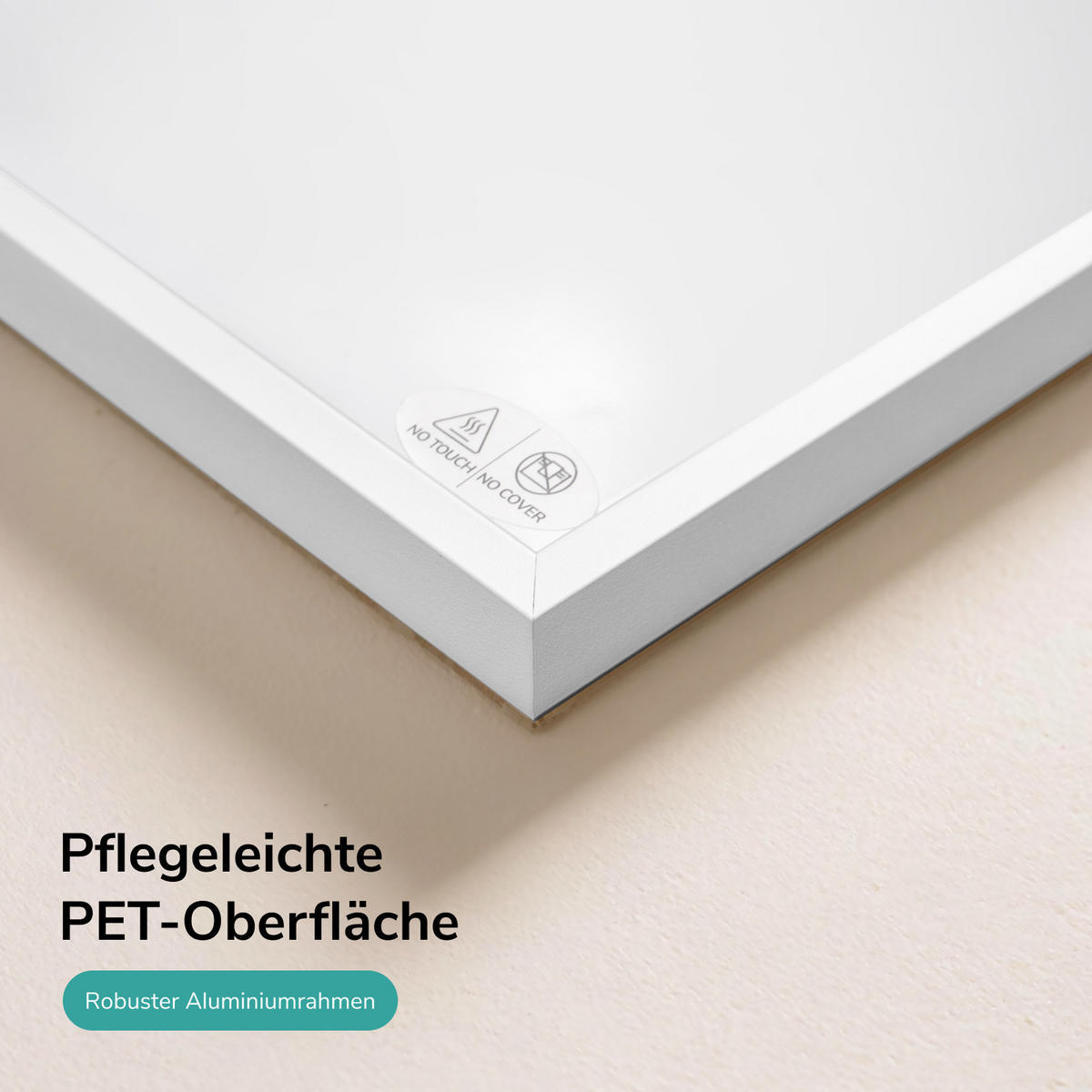WANDKONVEKTOR Elektrisch 1000 W mit Thermostat und App Steuerung 119,5/59,5 cm - Weiß, Kunststoff/Metall (119.5/59.5/2cm) - EMKE