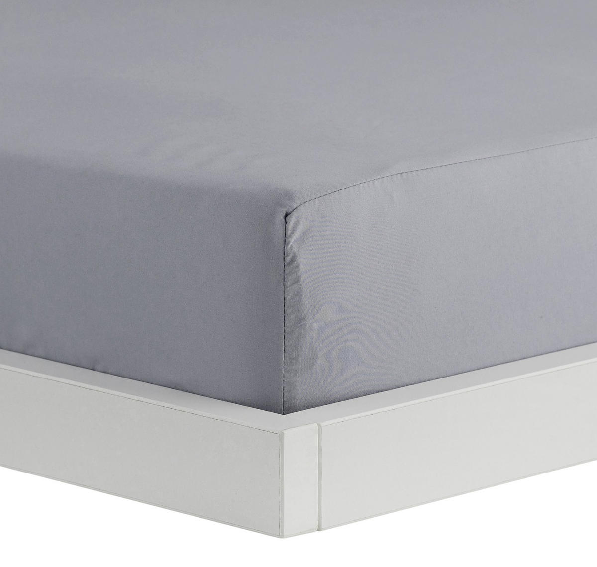 SPANNBETTLAKEN Micros - Hellgrau, Textil (160/200cm) - home&you