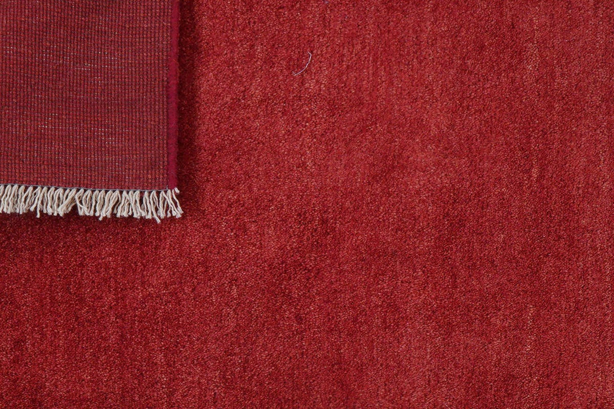 GABBEH-TEPPICH handgeknüpft Rot 198/153 cm Schurwolle - Rot, Textil (153/198cm) - Looma