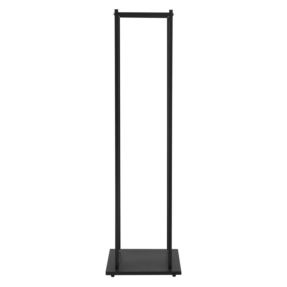 KAMINHOLZREGAL - Schwarz, Metall (33/115/33cm) - ML-DESIGN