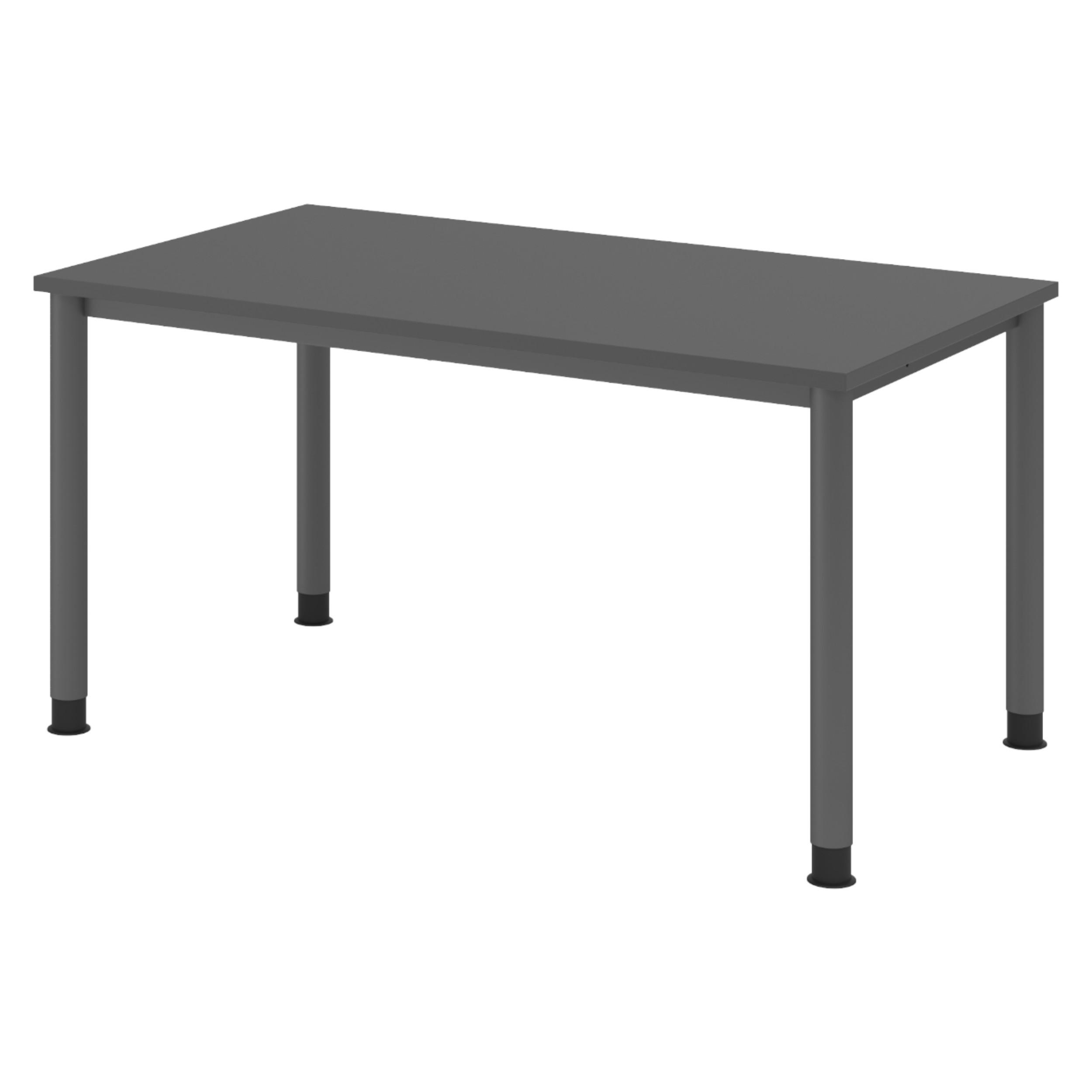 bümö Schreibtisch Graphit, Graphit 140x74x80 cm
