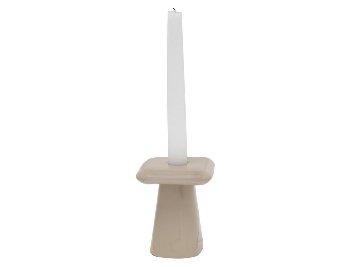 KERZENHALTER Roca Grau 9/9/11.5 cm - Grau, Metall (9/11.5/9cm) - Present Time