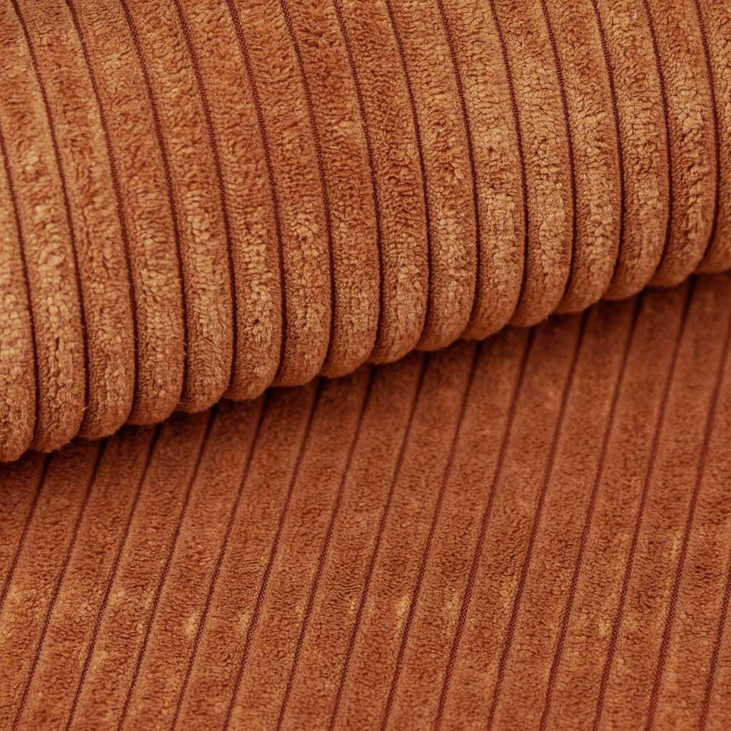 Thumbnail - AX Living Ecksofa, Rot, Textil, Teilmassiv,Kiefer, Uni, 5-Sitzer, Füllung: Polyurethan (Pur), L-Form,L-Form, rund, 246x1...