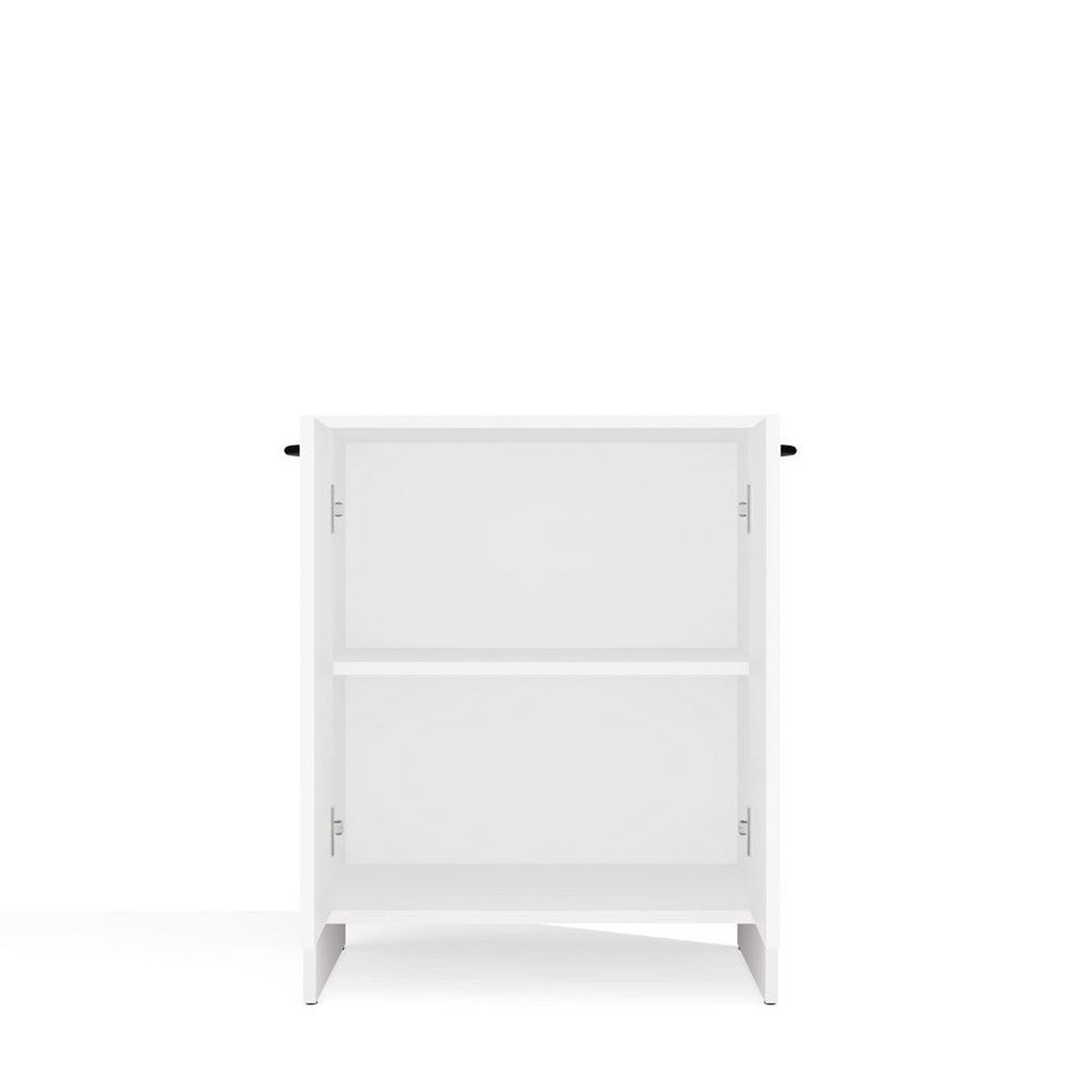 BADEZIMMERSCHRANK Vio - Weiß, Holzwerkstoff (60/74/40cm) - kommodly