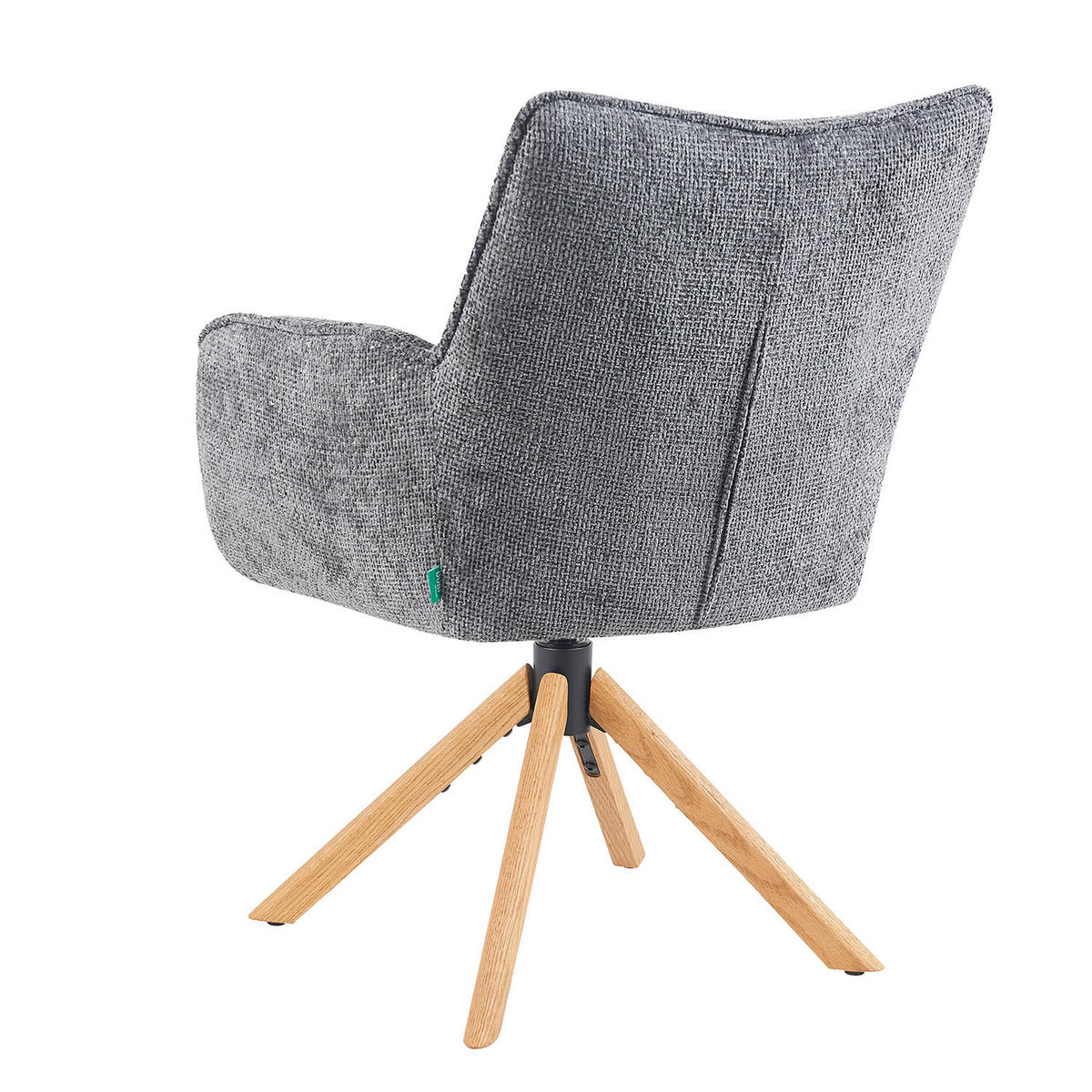 DREHSTUHL Mika-Ida - Honigeiche/Grau, Eichenholz/Holz (59/84/66cm) - DUBI Möbel