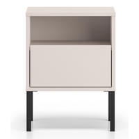 NACHTTISCH Barnee Kaschmir 40 cm - Taupe/Schwarz, Holzwerkstoff (40/53/34cm) - Selsey