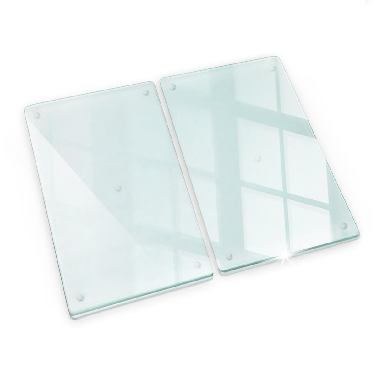 HERDABDECKPLATTE (2stk.) 30x52 cm Transparent - Transparent, Glas (30/0.4/52cm) - TULUP