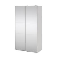 SCHIEBETÜRENSCHRANK, Como, Weiß, Holzwerkstoff, 119 x 67 x 221 cm - Weiß, Holzwerkstoff (119/221/67cm) - ebuy24