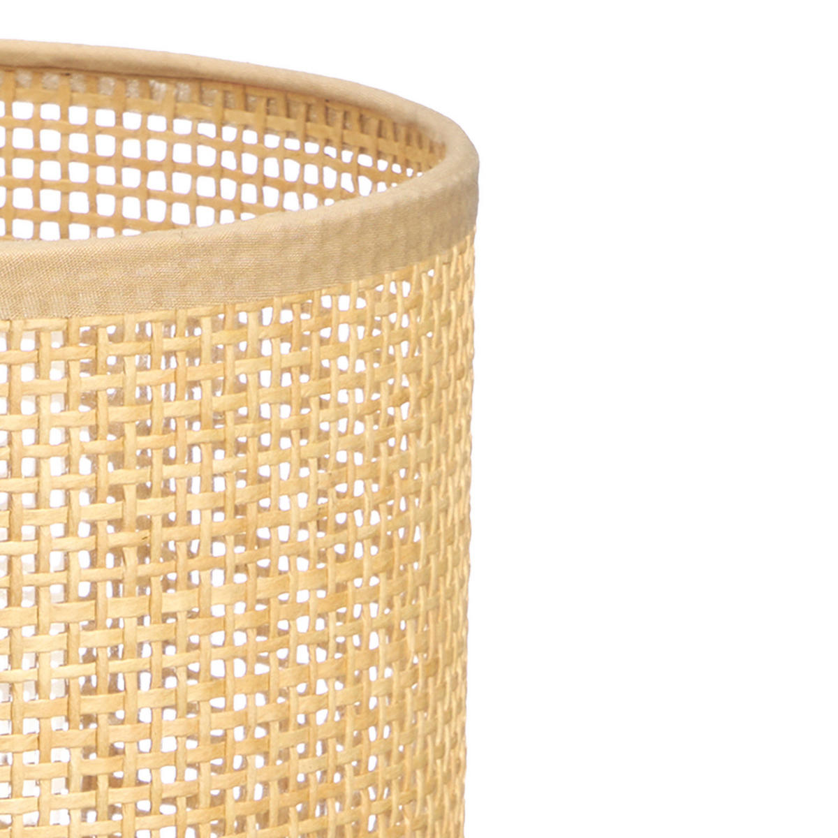 NACHTTISCHLAMPE Boho Natural 36 cm - Beige, Holz (20/20/36cm) - Giftdecor