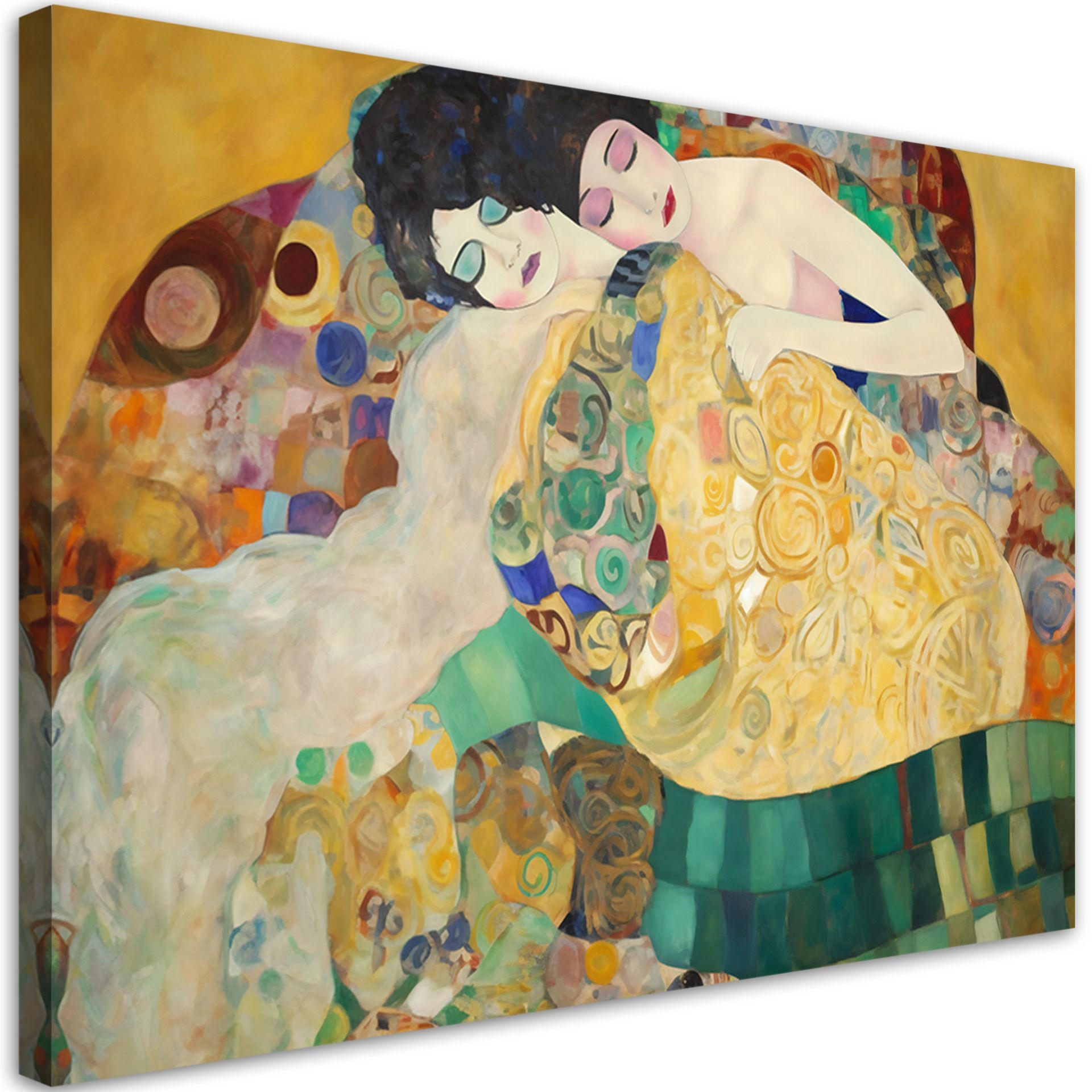 KUNSTDRUCK Gold 100/70 cm - Goldfarben, Textil (100/70cm) - KUNSTLOFT