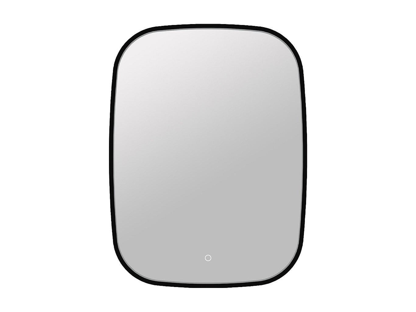 BADSPIEGEL - 60 cmcm x 5 cmcm - Glas - Schwarz - RISOLINA - Schwarz, Glas (60/80/5cm) - Vente-Unique