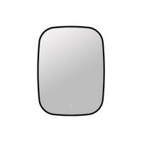 BADSPIEGEL - 60 cmcm x 5 cmcm - Glas - Schwarz - RISOLINA - Schwarz, Glas (60/80/5cm) - Vente-Unique